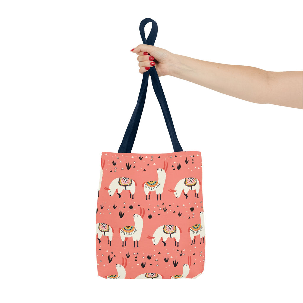 Fun Llama Tote Bag, Cute Llama Reusable Bag, Perfect for Shopping, Beach, Travel, Gifts for Animal Lovers