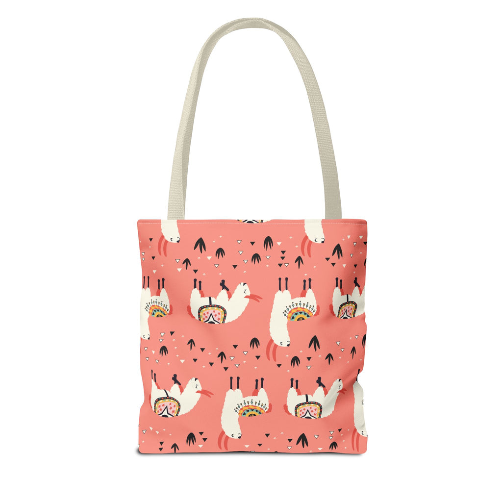 Fun Llama Tote Bag, Cute Llama Reusable Bag, Perfect for Shopping, Beach, Travel, Gifts for Animal Lovers