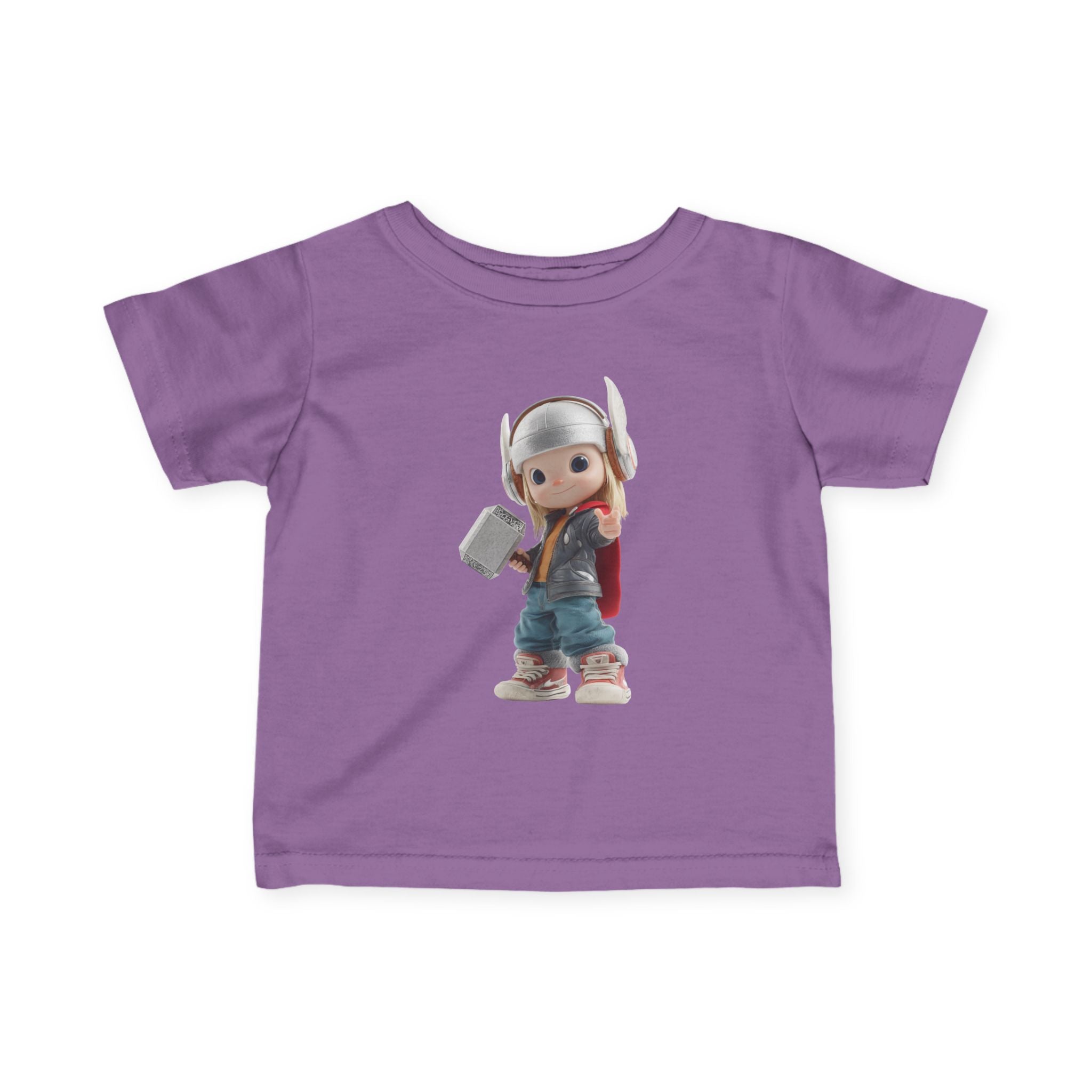 Thor-Inspired Infant Jersey Tee, Baby Superhero Shirt, Cute Toddler Clothing, Kids Birthday Gift, Marvel Character Tee