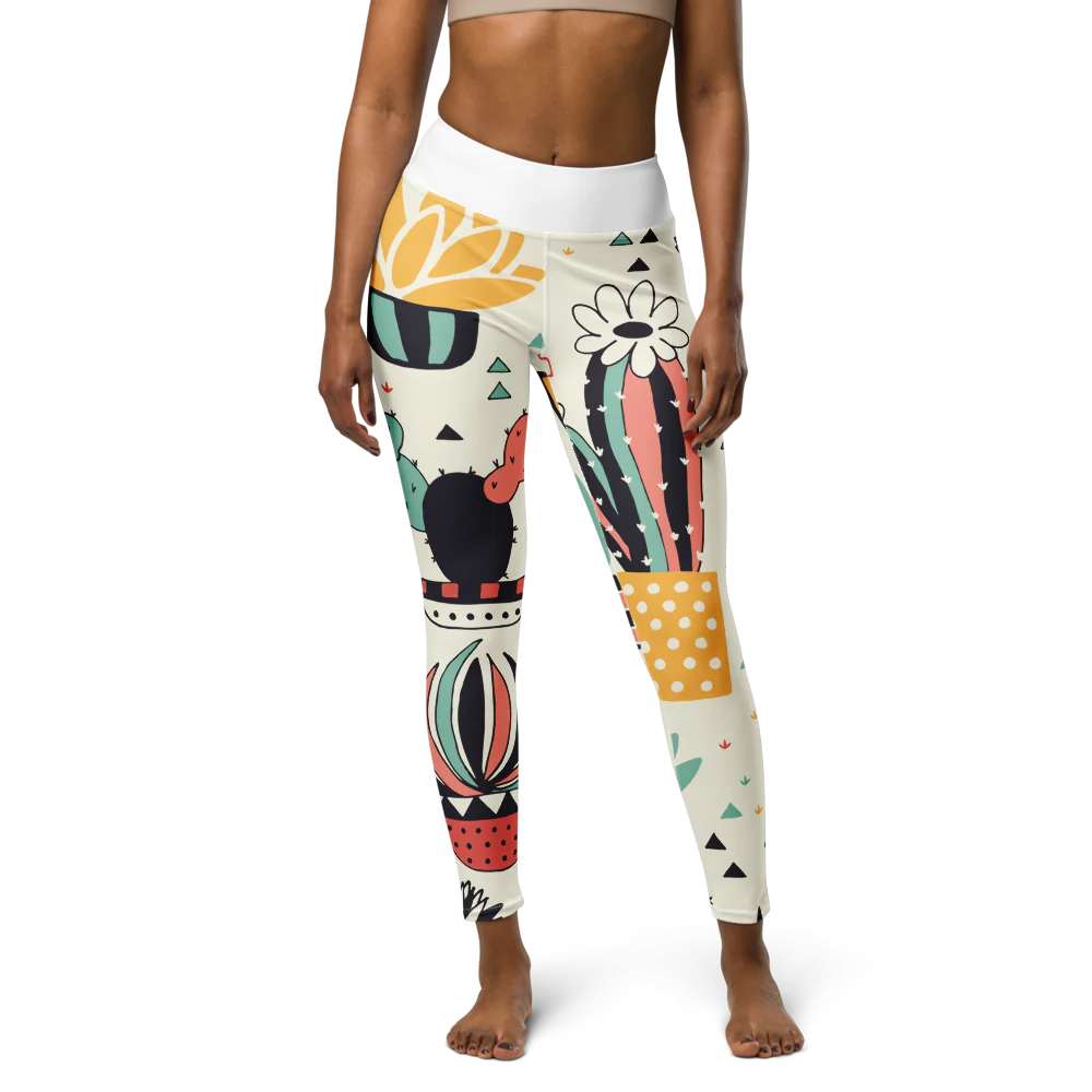Cactus print - Yoga Leggings